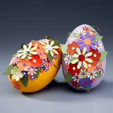 Paper Crafted Easter Eggs