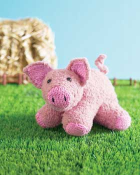 Knit Piglet Toy