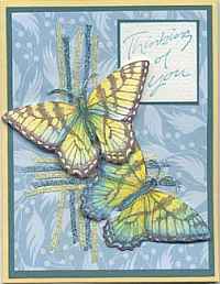 Embellished Butterfly Greeting Card