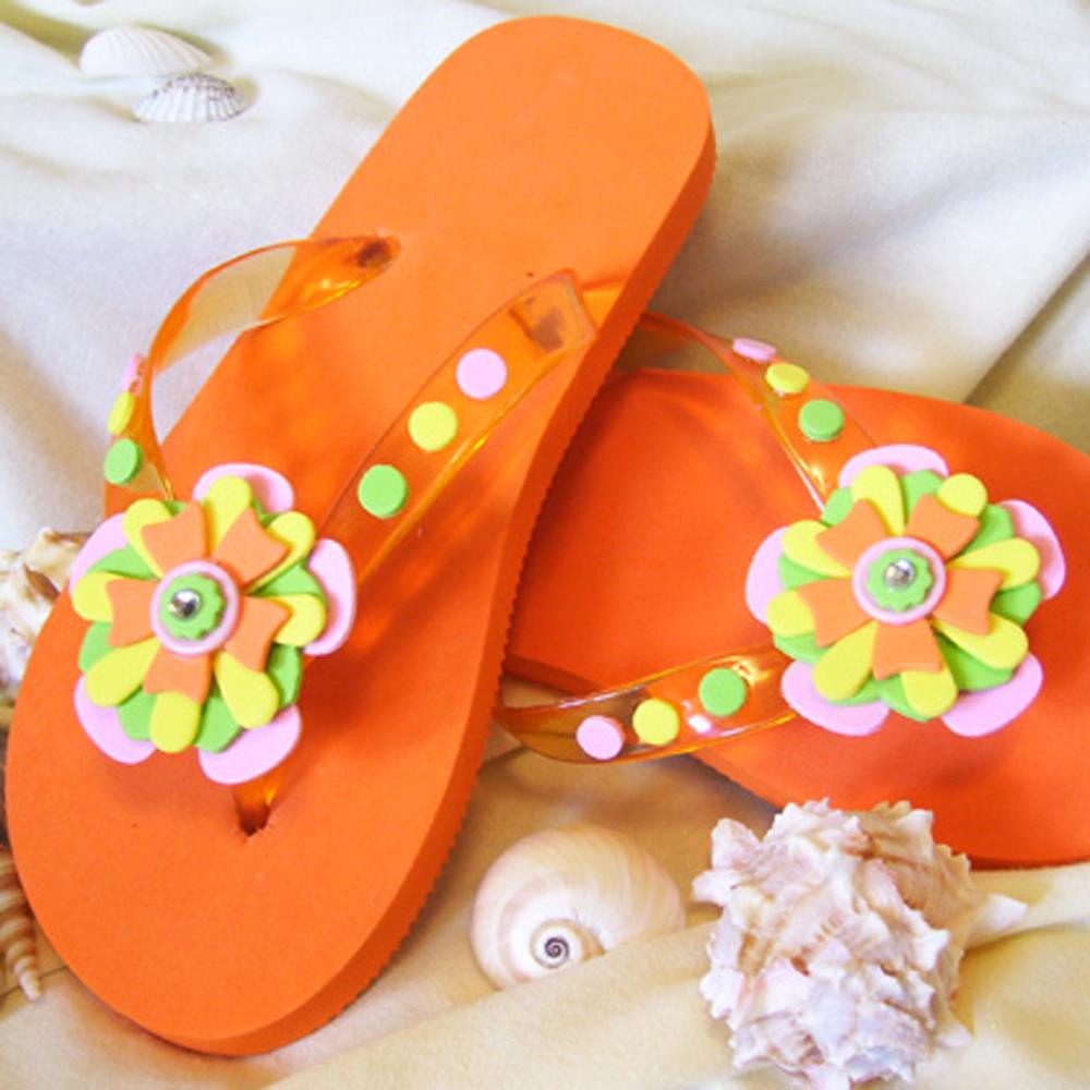 Embellished Flip Flops