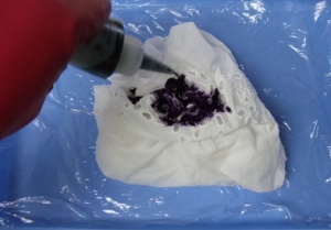 Amethyst Purple Dyed Dress - Step 4