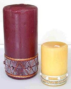 Bead and Fiber Candles