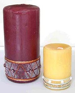 Bead and Fiber Candles