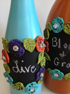 Chalk All Over Wine Bottles