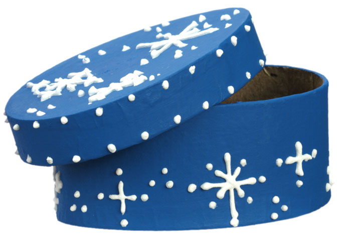Blue Snowflake Box
