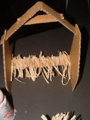 Cardboard Tube Nativity Scene