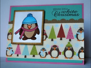 Copic Penguin Christmas Card