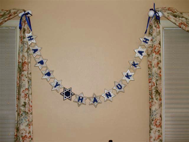 Embroidered Snowflake Garland 2