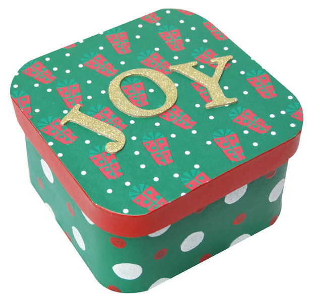 Reusable Painted Christmas Gift Box