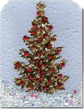 Lavish Christmas Tree Card or Decoration