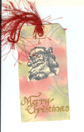 Merry Christmas Santa Tag