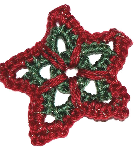 Crochet Santa Ornament