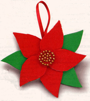 Poinsetta Christmas Ornament