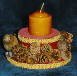 Pine Cone Candle Holder