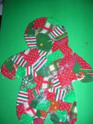 Quilted Gingerbread Man