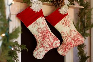 Victorian "Quilted" Stocking