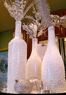 Snowball Wine Bottle Vases