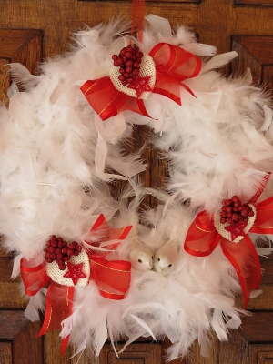 Two Turtle Doves Wreath