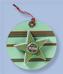 Bottle Cap Christmas Tag