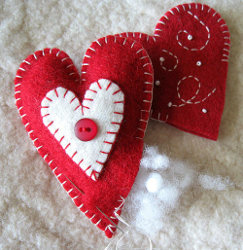 Heart Felt Ornaments Step 3