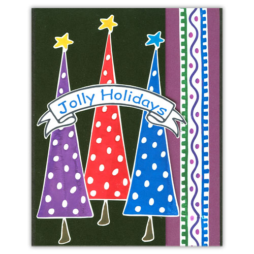 Jolly Holidays Stamp Card