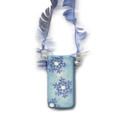 Snowflake Domino Pendant or Ornament