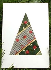 No Sew Quilt Christmas Card