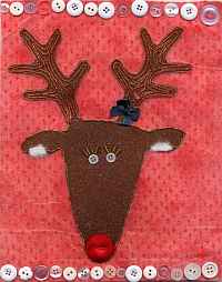 Reindeer Quilt Block