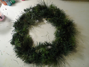 revamped christmas wreath