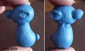 Clay Smurf Figurine