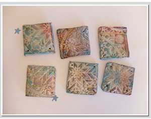 Stamped Clay Mosaic Tiles