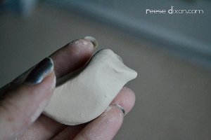 Clay Bird Pendant