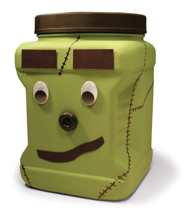 Franken Jar Halloween Craft for Kids
