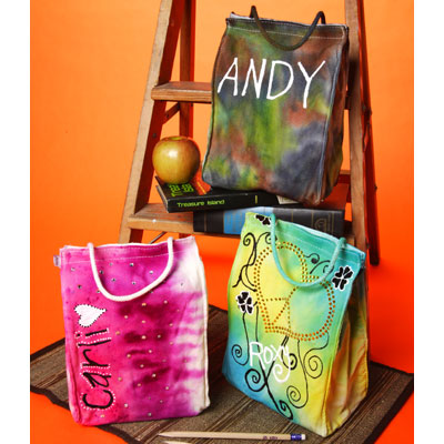 Tie-Dye Lunch Bags