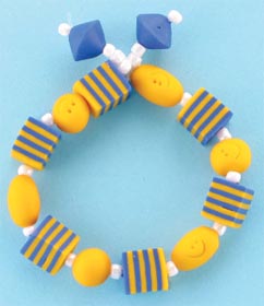 Smiley Face Beaded Bracelet