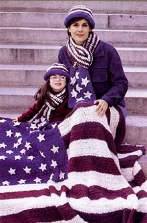 American Flag Afghan