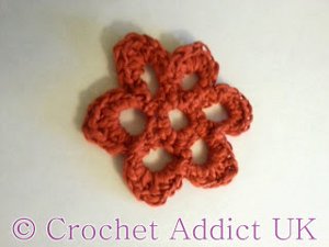 Butterfly Weed Crocheted Flower