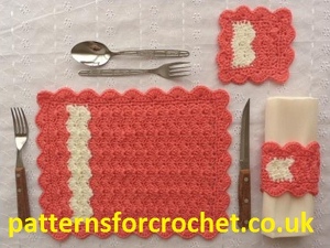 Crochet Chevron Table Settings