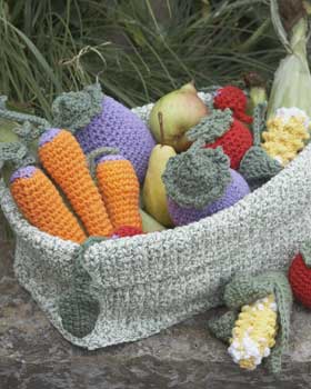 Crochet 2-Strand Fold Basket