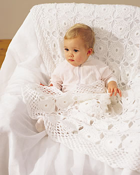 Crochet Lace Baby Blanket