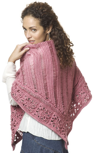 Crochet Broomstick Lace Shawl