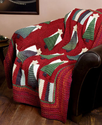 Crochet Christmas Tree Afghan