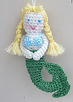 Crochet Mermaid Ornament