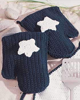 Crochet Star Kitchen Mitts