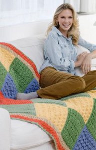 Crochet Stitch Sampler Throw