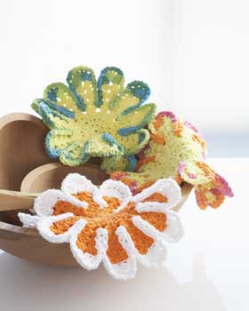 Crochet Flower Dish Cloths