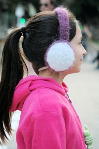 Fuzzy Pouf Ear Muffs