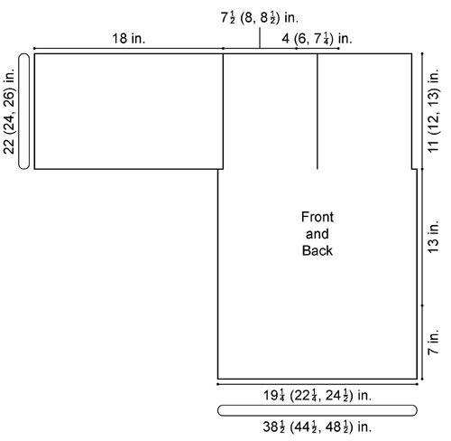 Hooded Pullover Diagram