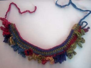 Loop Fringe Crochet Choker