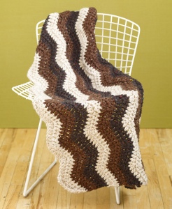 Rustic Ripple Afghan